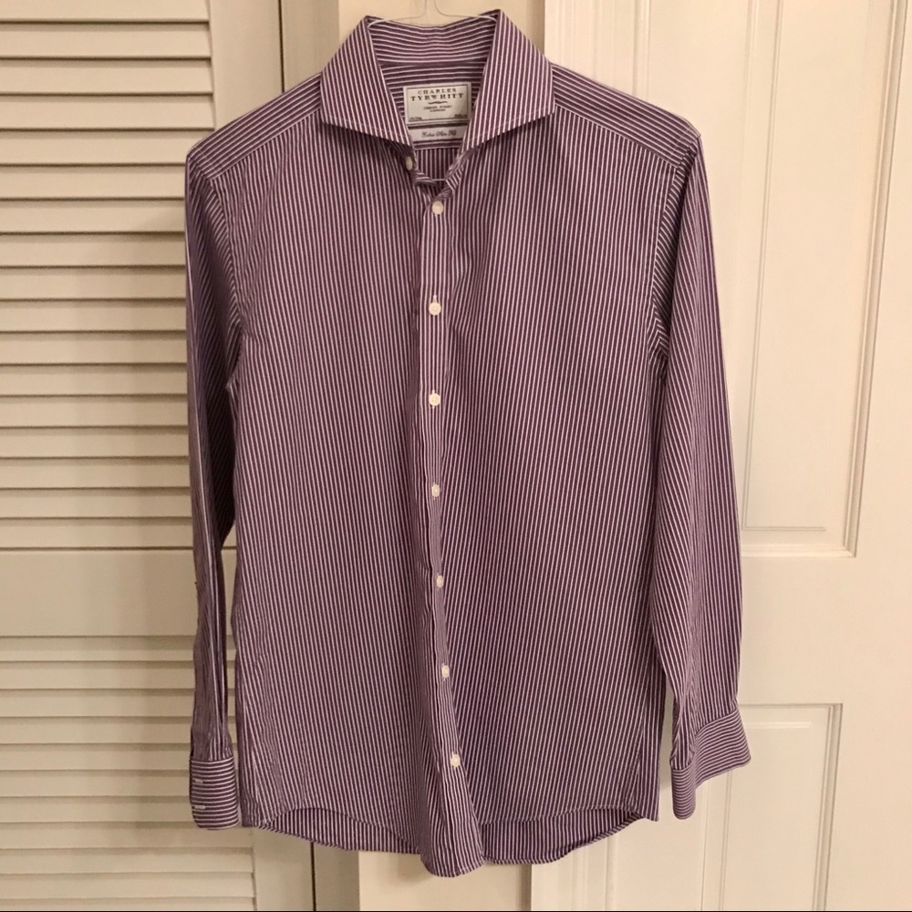 CHARLES TYRWHITT Extra Slim Fit Shirt 15.5X34